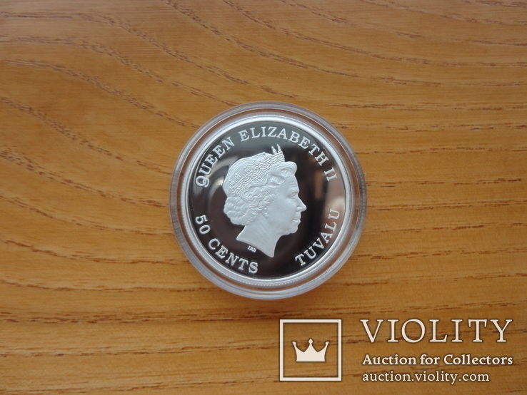Монета Год свиньи 2019 Серебро 999 пробы 1/2 унции Австралия (цветная), фото №9