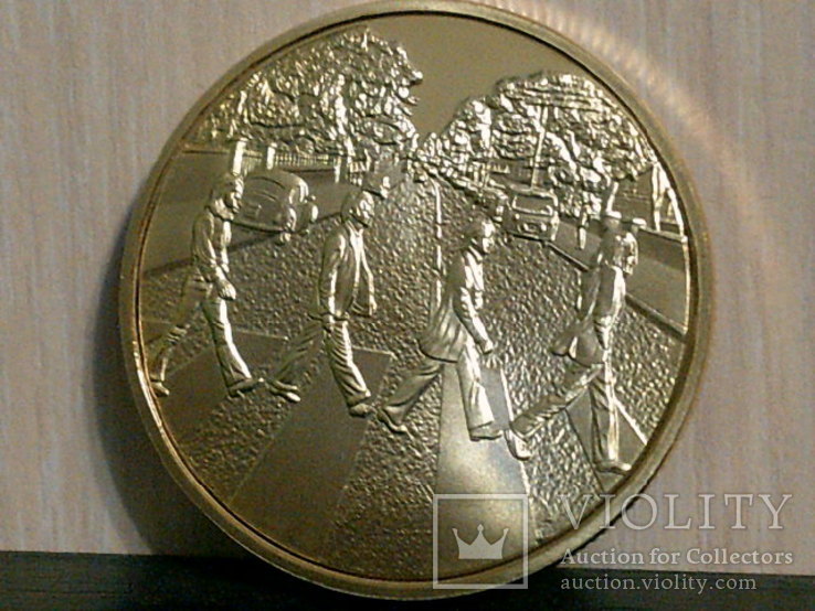 Битлз *Abbey Road*- сувенирный жетон медаль