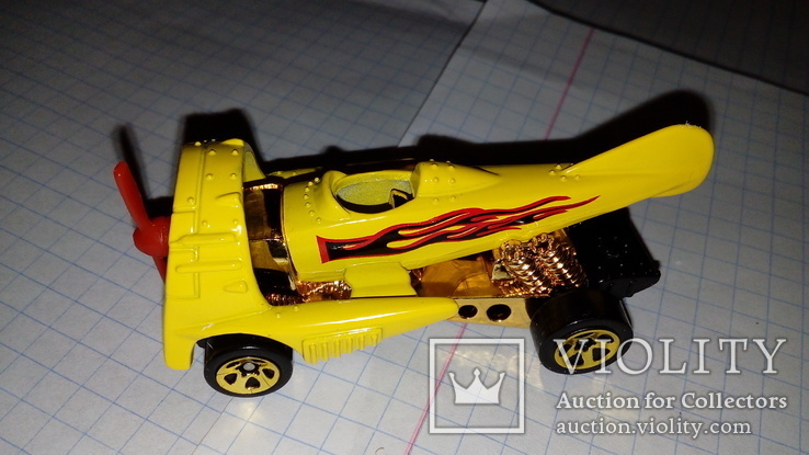 Машинка Хот Вилс Hot Wheels Аэромобиль желтый, фото №4
