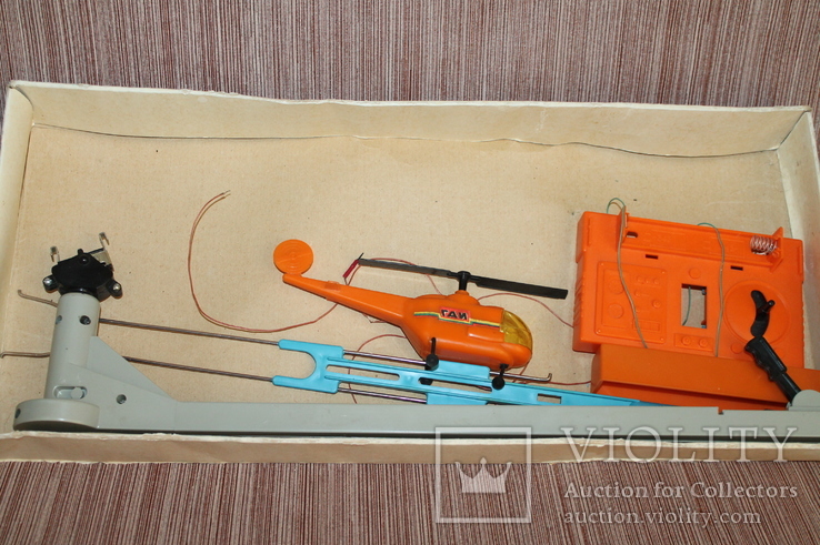 Вертолет электромеханический,детская игрушка СССР, фото №5