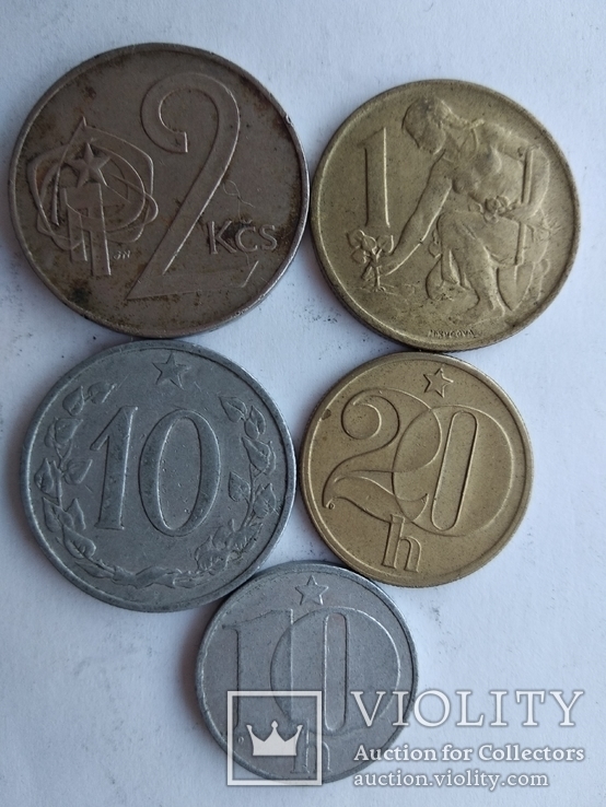 Монеты Чехословакии.