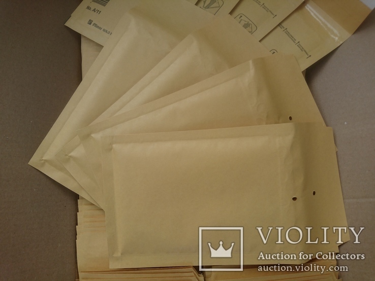 Бандерольный конверт А11 100х160, 100 шт. Польша, желтые, фото №5