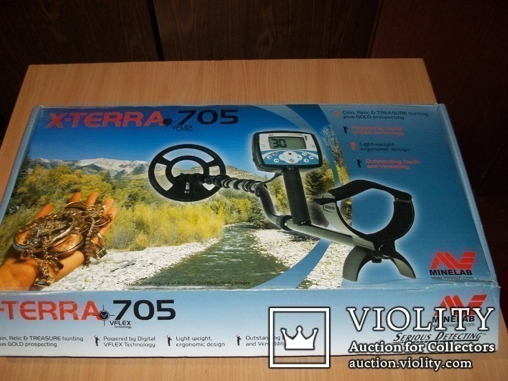 Minelab x-terra 705+сумка бабочка+Чехол на блок, ручку, штангу+ещё одну катушку+наушники., фото №8