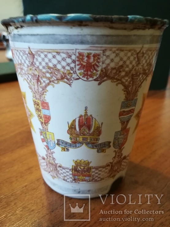 Коронационный юбилейный стакан 1848-1908 год Австрия,Кайзер (оригинал), фото №6
