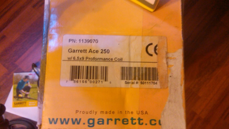 Garret Ace 250 + документы, батарейки, наушник, защита, фото №7