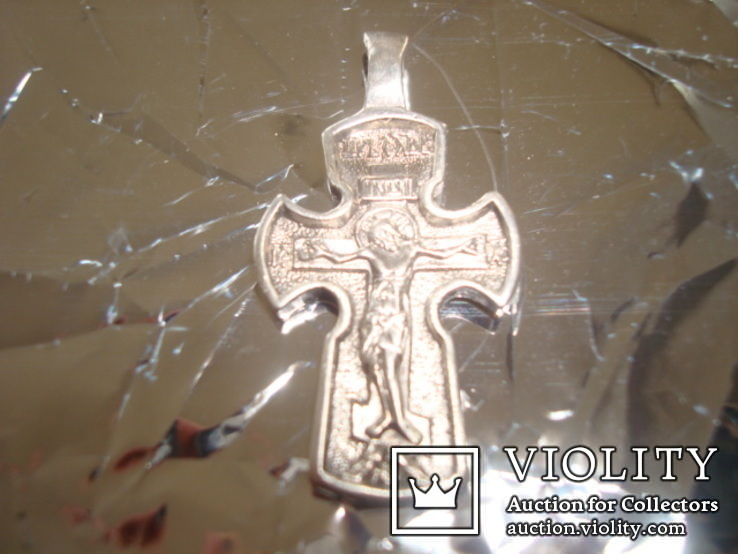 Крест серебро 925*  и маленький крестик как бонус - серебро 925*, фото №2