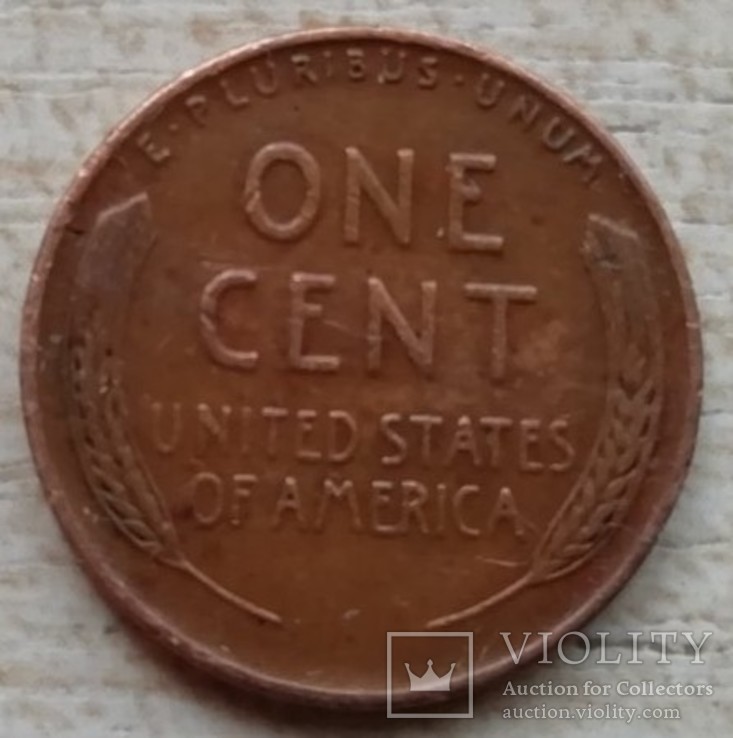 1 цент, 1940 г. Wheat Penny, Линкольн Без отметки монетного двора, фото №3