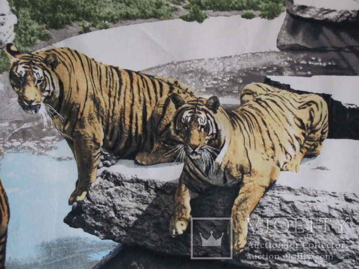 Винтажный ковер Тигры старая Европа, фото №6