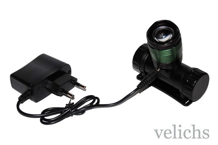 Налобный фонарик  (аккумулятор + батарейки) Bailong Police BL-6951-T6, фото №7