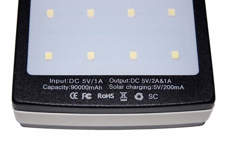 Power Bank UKC солнечная батарея LED панель 2 USB, numer zdjęcia 9