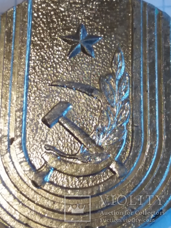Медаль с символикой ссср,серп молот звезда, фото №3