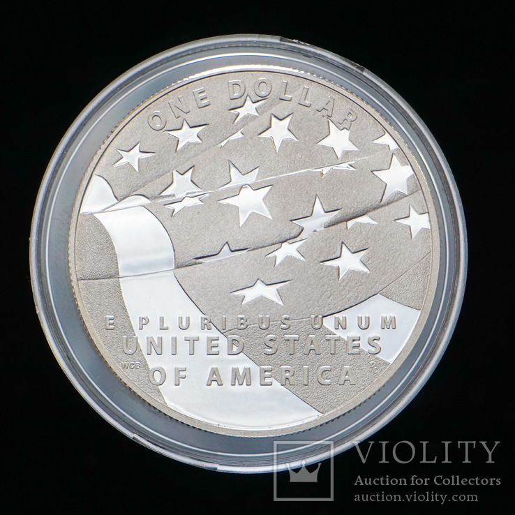 1 Доллар 2012 200 лет Гимну, США PROOF, фото №3