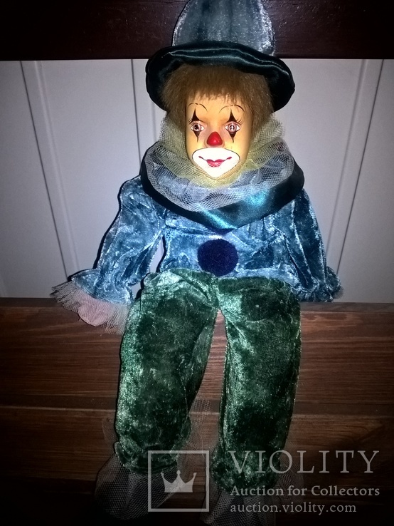 Клоун с керамическим личиком в коллекцию, фото №3