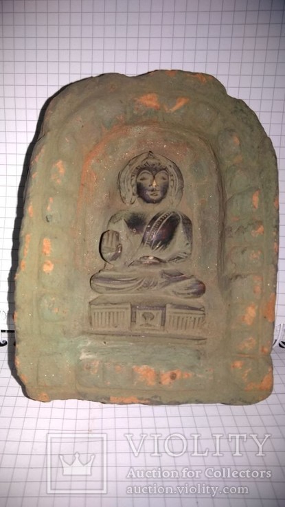 Цаца Будда 5 барельефов и Бронзовый трон., фото №3