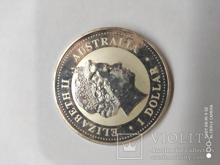 Австралия 1 доллар, 2000 Австралийская Кукабура, фото №2