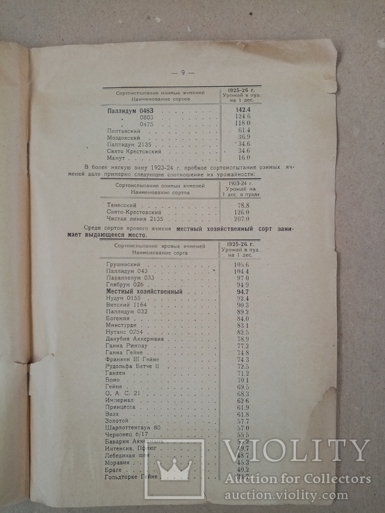 Краткий отчет Сельско-хоз станции за 1925-26 год. тираж 1 тыс., фото №6