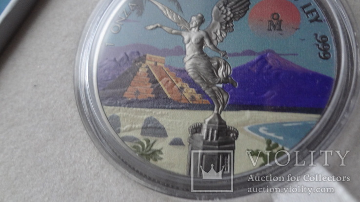Унция  серебро  999  Мексика  2016, фото №6