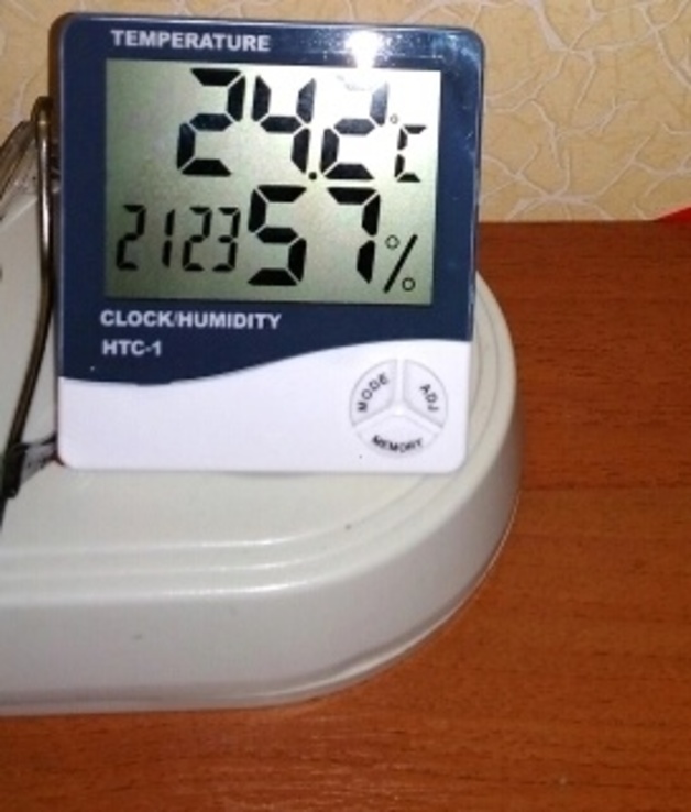 Гигрометр - термометр цифровой. HTC-1 Термогигрометр. Метеостанция., фото №6