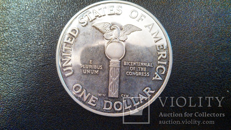 США 1 доллар, 200летие Конгресса, 1989, фото №3