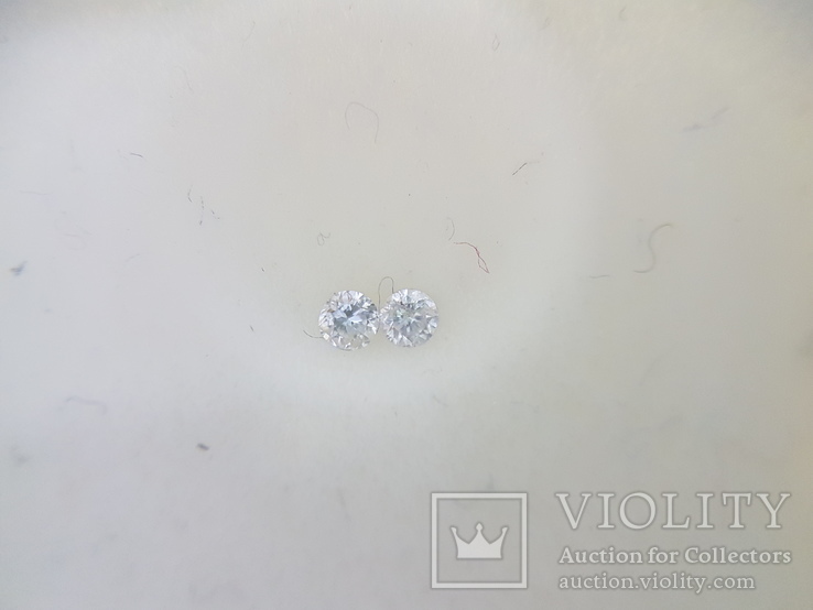 Пара натуральных бриллиантов 1,69 мм, фото №5