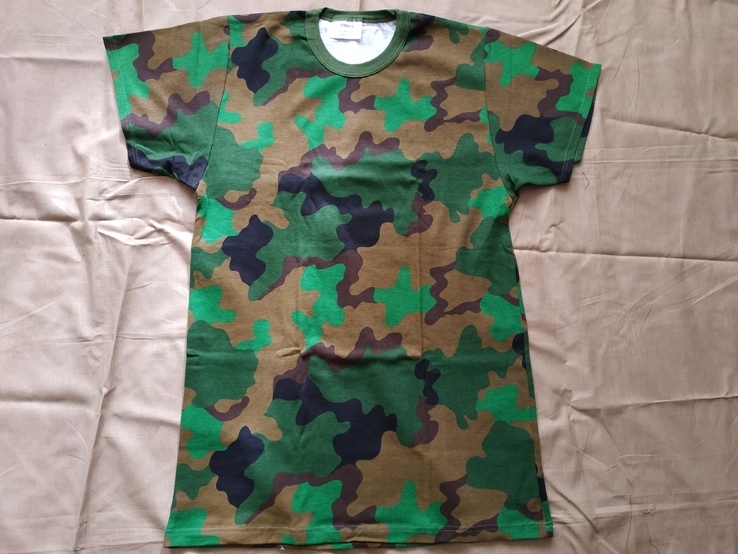 Новая футболка армии Бельгии, камуфляж Dschungel р.8090/8595