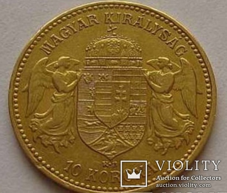 10 крон 1899 Венгрия золото Холдер 123~, фото №3