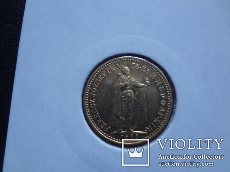 10 крон 1899 Венгрия золото Холдер 123~, фото №5