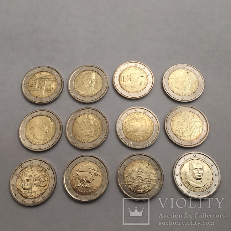 Памятные монеты Италии 2 евро, фото №3