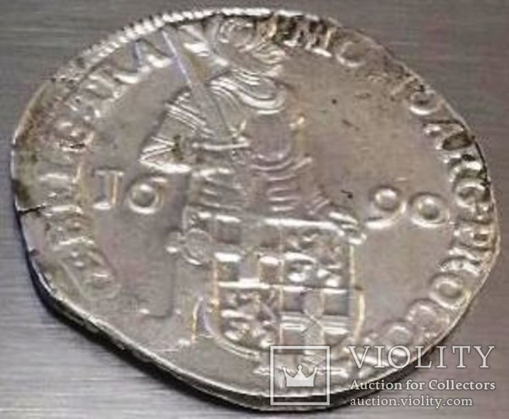Срібний дукат 1690 р. Утрехт Нідерланди, фото №6