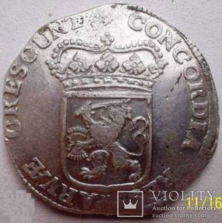 Срібний дукат 1690 р. Утрехт Нідерланди, фото №9