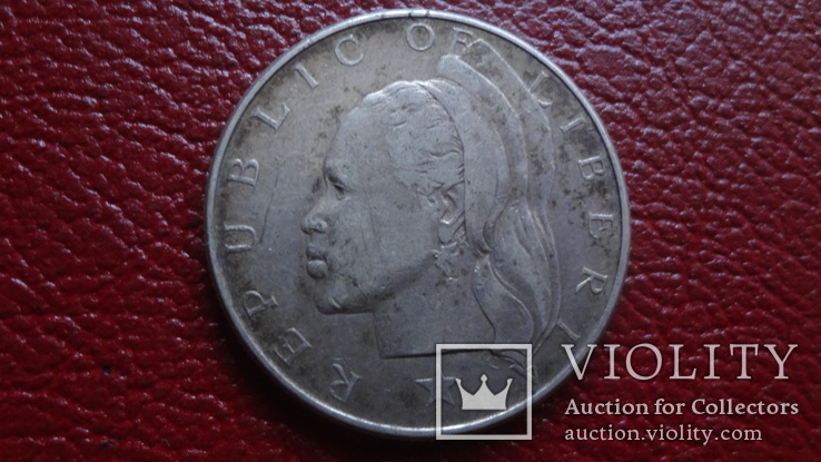 50  центов 1960  Либерия  серебро   ($3.3.12) ~, фото №4