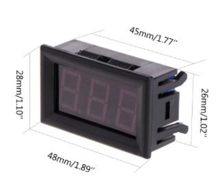 Термометр электронный 12Вольт разные цвета, фото №2