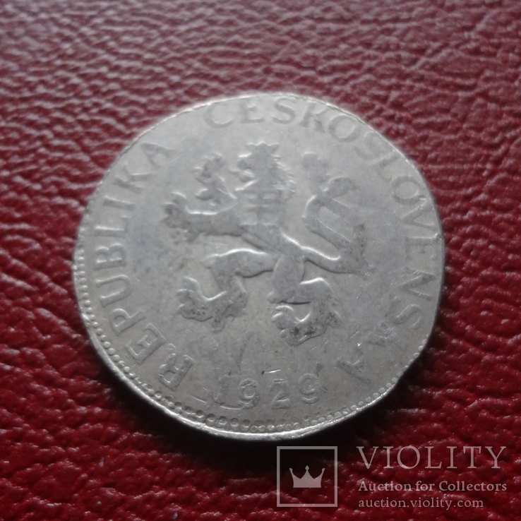 5  крон  1929  Чехословакия   ($3.8.7)~, фото №4