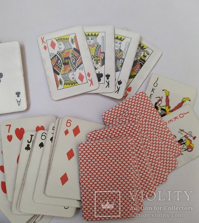 Коллекционные игральные карты, мини 52+2 листа, фото №4