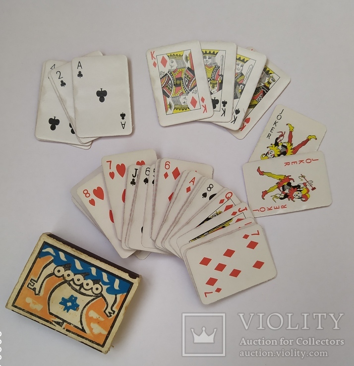 Коллекционные игральные карты, мини 52+2 листа, фото №6