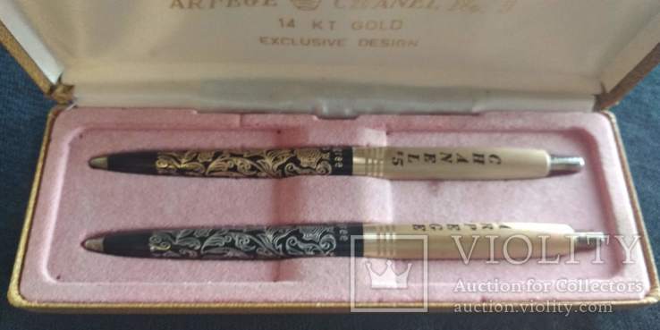 Парфюмированные ручки для письма Arpege &amp; Chanel No.5 14 KT Gold EXCLUSIVE DESIGN