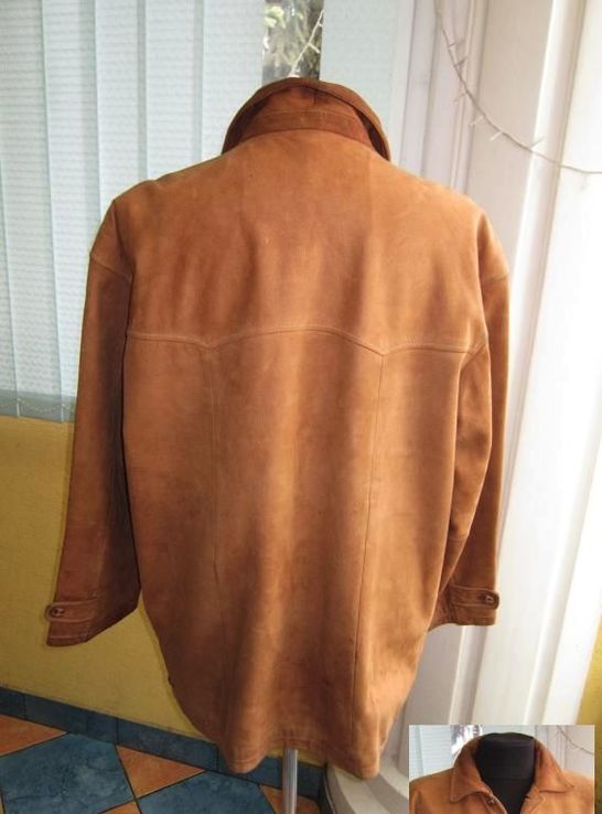 Большая кожаная мужская куртка HM Leather System. Германия. Лот 778, numer zdjęcia 4