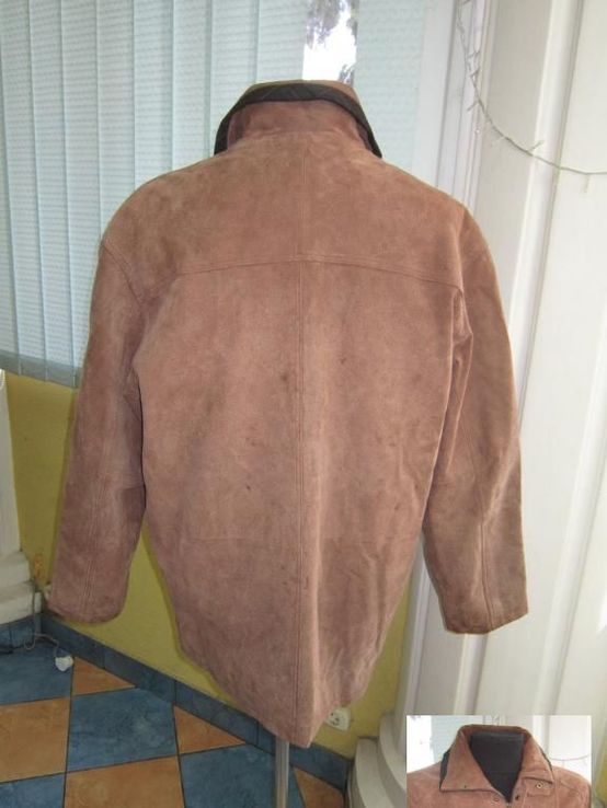 Большая кожаная мужская куртка HEINE. Германия. Лот 779, фото №4