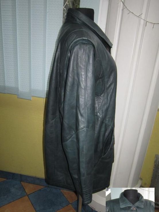 Стильная женская кожаная куртка GAZELLI. Италия. Лот 780, фото №7