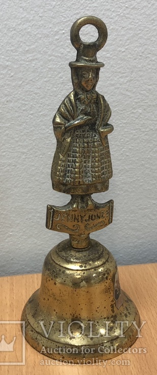 Коллекционный бронзовый колокольчик. Англия