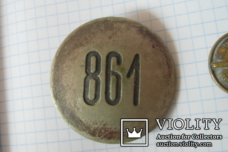 Идентификационный жетон польского полицейского №861, фото №3