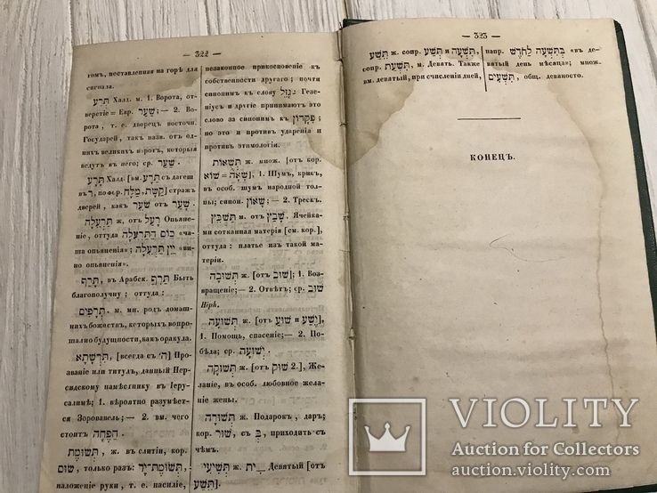 1859 Еврейско-русский словарь, фото №12