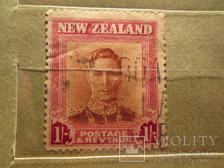 Новая Зеландия 1938 король Георг VI гаш