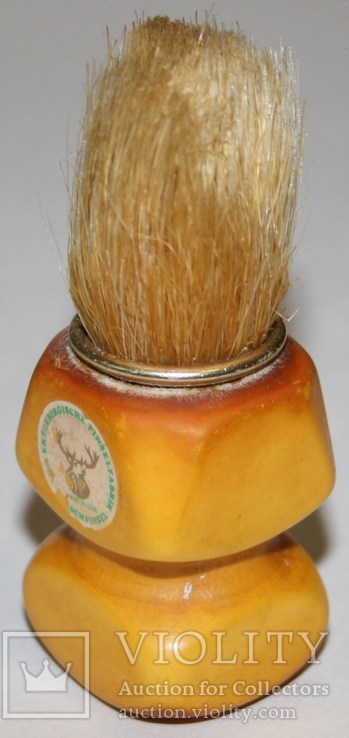 Винтажный помазок для бритья,бакелитовая рукоятка (63,9 грамма)ГДР, фото №5