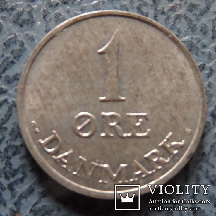 1  эре  1968  Дания  цинк   ($2.1.22)~, фото №3