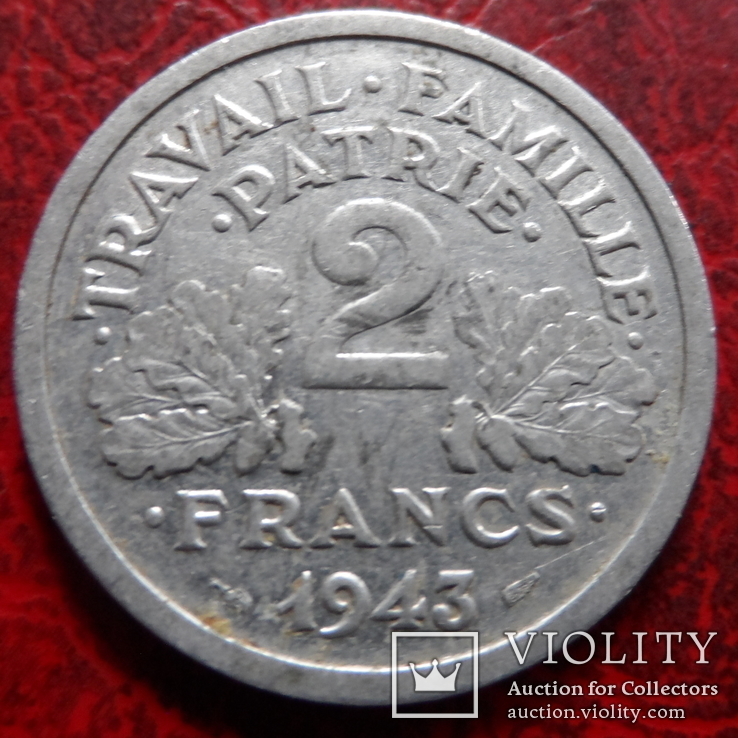 2  франка  1943  Франция   ($7.4.2)~