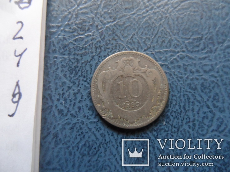 10  геллеров  1895   Австро-Венгрия     ($2.4.9)~, фото №4