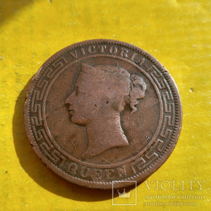  Британский Цейлон 5 центов 1870 г. Виктория, фото №2