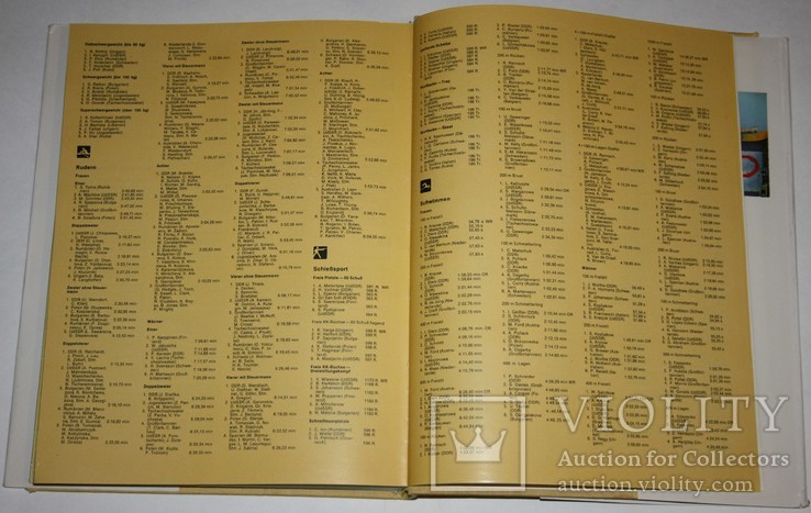 Книга-панорама-альбом-статистика "Олимпиада Москва-80" (от "А" до "Я"), фото №12
