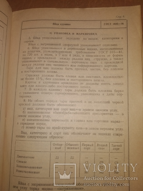 1947Птица битая и продукты птицеводства . ГОСТы товароведение, фото №8